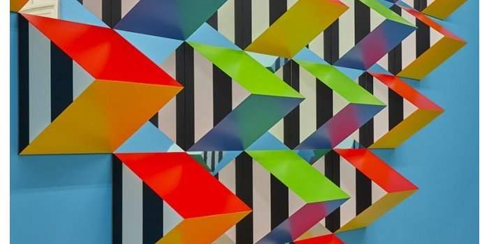 Visite de l'exposition Daniel Buren au Burj Al Arab