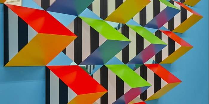 Visite de l'exposition Daniel Buren au Burj Al Arab
