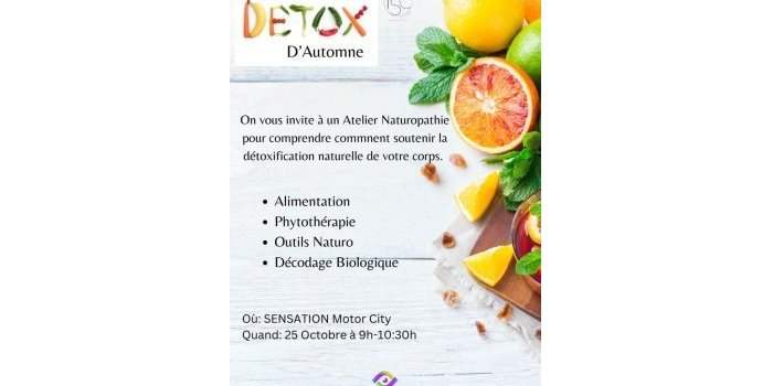Atelier Naturopathie - Détox d'automne